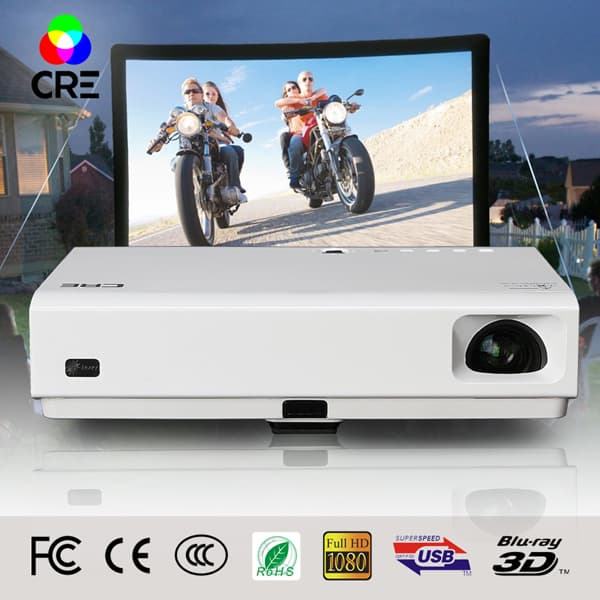 Full HD 1080P Mini Home Theater Projector 3D LED beamer 3800lumen HD 1080p support with Android system for wifi
